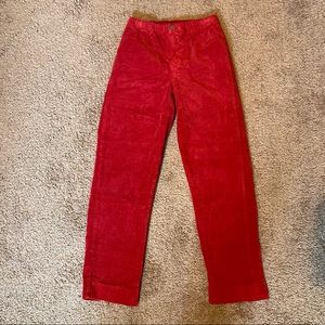 John Galt Red Corduroy Pants